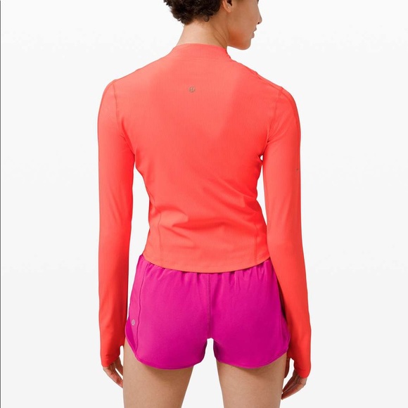 🆕 Lululemon Long Sleeve Gloss Trim 1/2 Zip - Picture 2 of 3